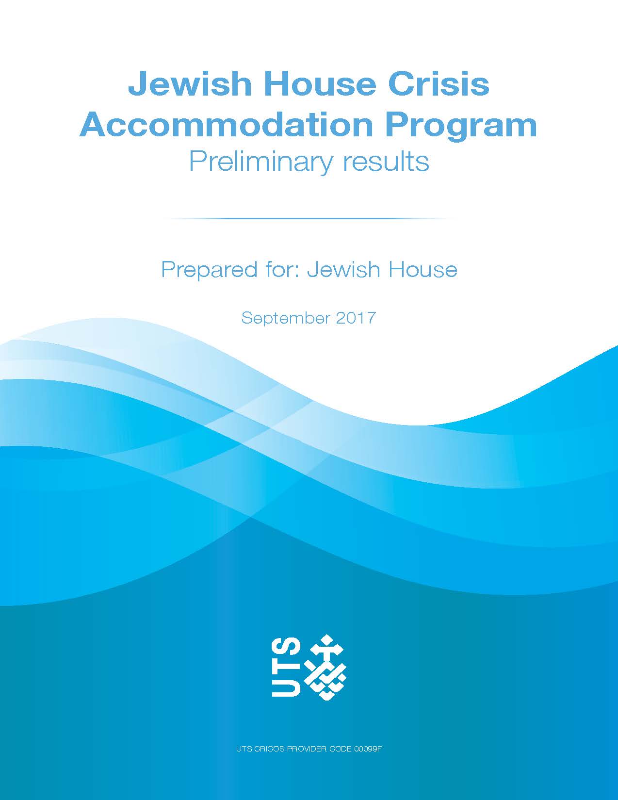 Jewish House Crisis Accommodation Program: UTS Report